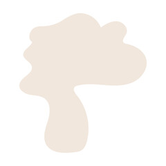 abstract blobs pastel brown for background