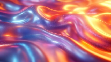 Obraz premium Retro Holographic Foil Background - Great Design for Any Purpose - Abstract Colorful Vibrant Blur Iridescent Gradient