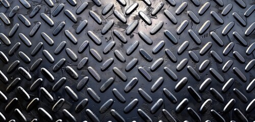 Realistic metal texture pattern, close-up, high resolution, reflective surface, polished look.