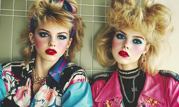 portrait of a girl from 80s