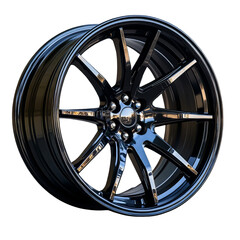 Obraz premium a black wheel with rims for a car on a transparent background 