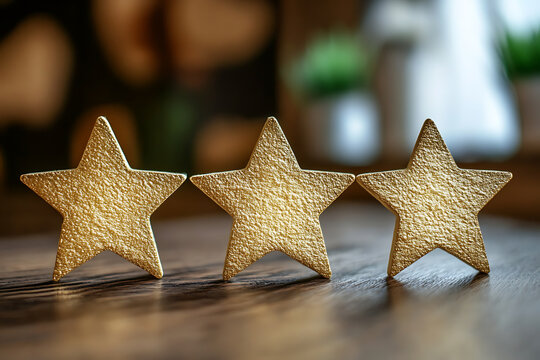 Three Gold Stars: Excellence in Service