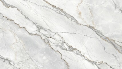 Fototapeta premium Marble texture, white and gray veins, smooth surface, high resolution, detailed pattern, natural stone, luxurious material, elegant background, seamless tile, polished finish, abstract waves, subtle c