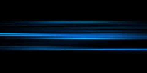 A set of horizontal highlights. Laser beams, horizontal light beams. Set of glowing transparent blue light effects, explosion, glitter, spark, sun flare