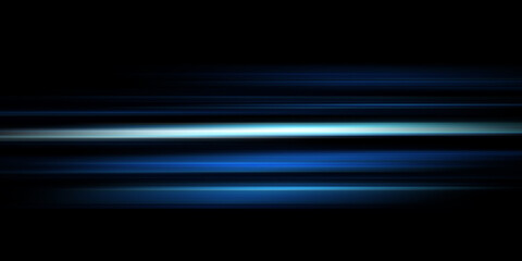 A set of horizontal highlights. Laser beams, horizontal light beams. Set of glowing transparent blue light effects, explosion, glitter, spark, sun flare