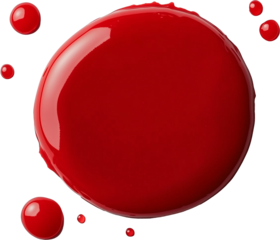 red dot blood color drop