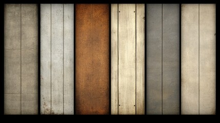 Vintage Wood Textures Six Diverse Panel Styles
