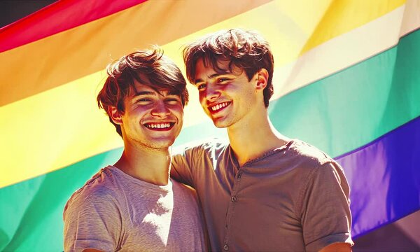 Two gays lgbtq concept.
