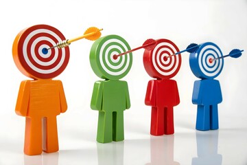 Targeted audience target customer target market concept marketing content transparent png