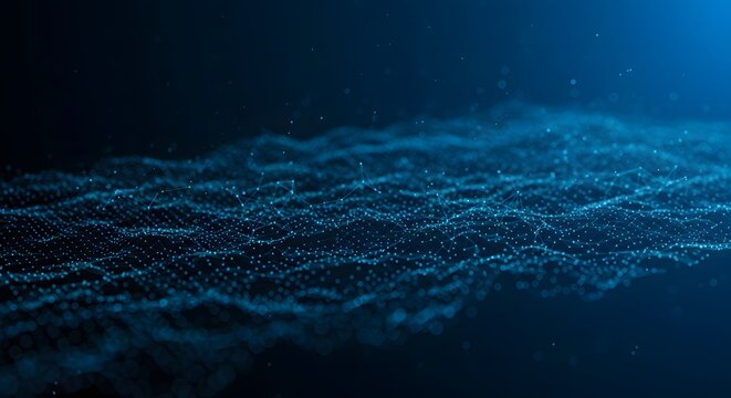 ia generated. abstract blue background with waves