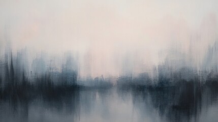 Fototapeta premium Vague reflections in a blurred mirror capturing human emotions and leaving space for interpretation and thought. Generative AI