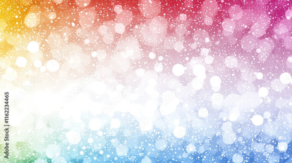 Poster colorful bokeh background with a gradient effect.