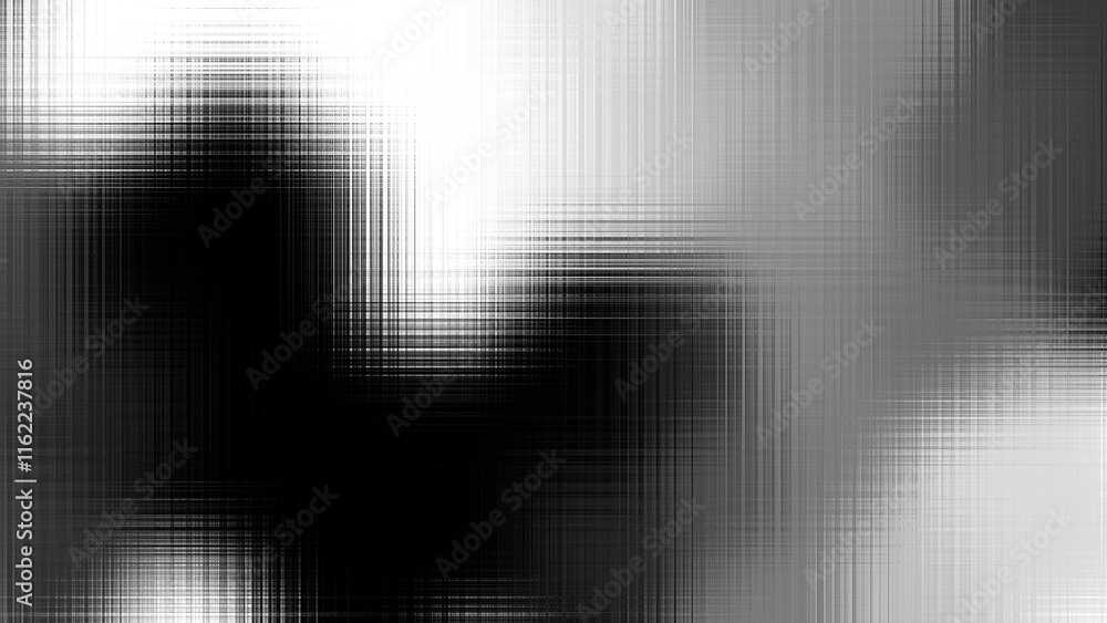 Aufkleber Modern abstract overlay transparent background texture with layers of black and gray transparent material in grunge lines in random geometric