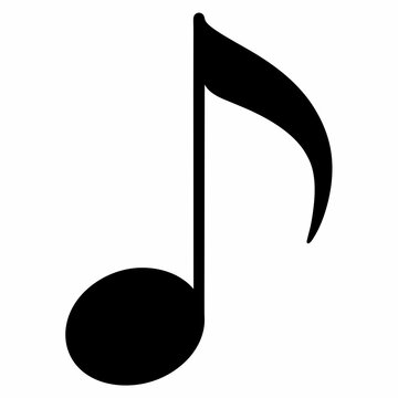 recommend clip art: Music Note Black Silhouette Vector