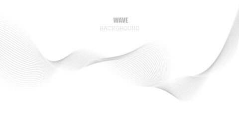 Wave flowing liquid line abstract background. Black and white vector design 3D lines in perspective, curve and wave lines in motion, smooth and soft backdrop. Eps 10