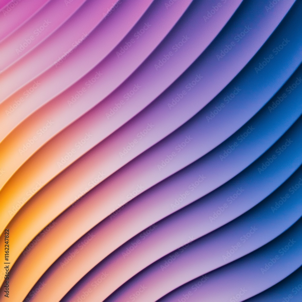 Poster abstract purple and yellow gradient curve background texture