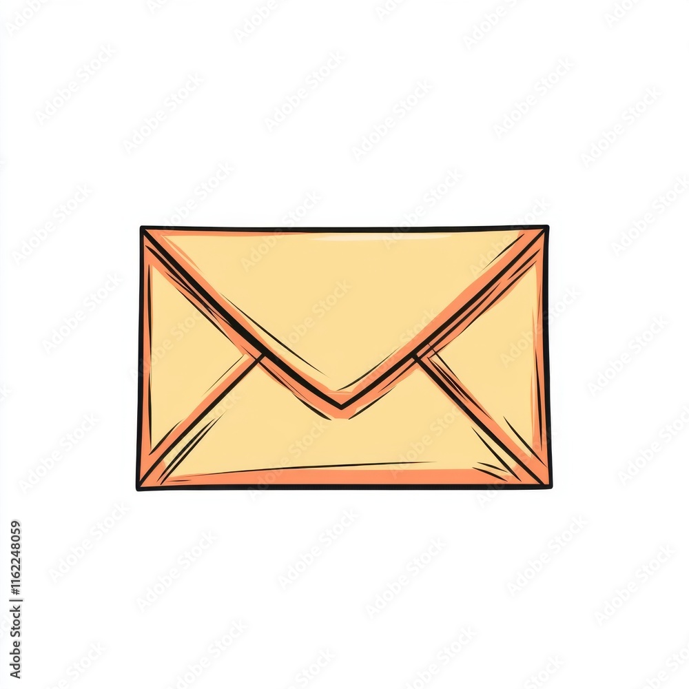 Poster a colorful illustration of an open envelope, symbolizing communication and connection.