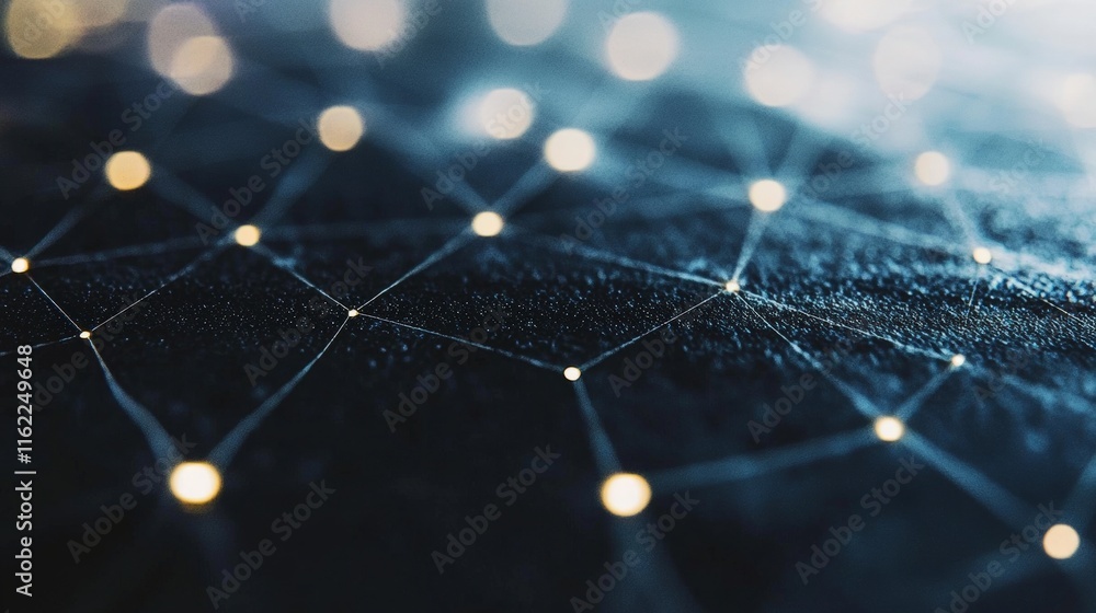 Aufkleber abstract network connection digital data global network technology background