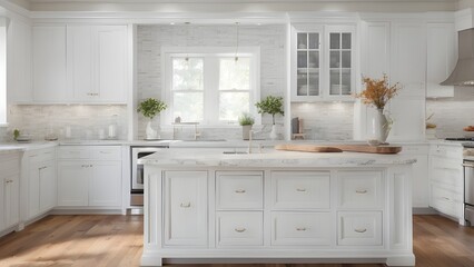 New Contemporary Kitchen Design: Wooden Cabinets, Oven, and Spacious Counter"
