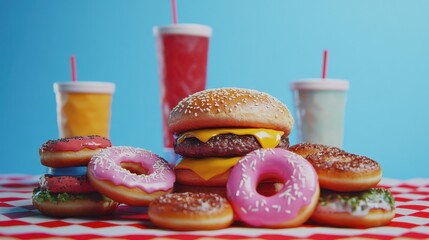 The Burger and Donuts Feast