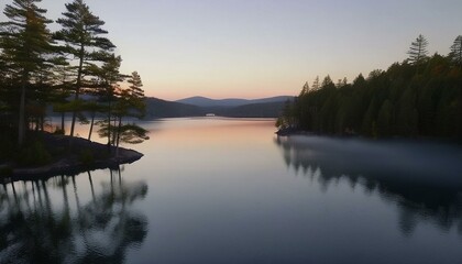 Golden rays break over calm waters.  