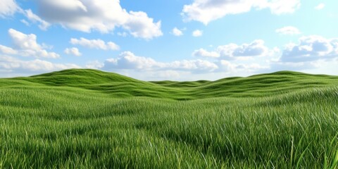 Obraz premium Endless grassy plains Fantasy worlds imaginative and