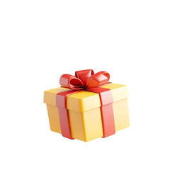 A cartoon-style open gift box with rewards, Clipart Style, isolated on transparent background