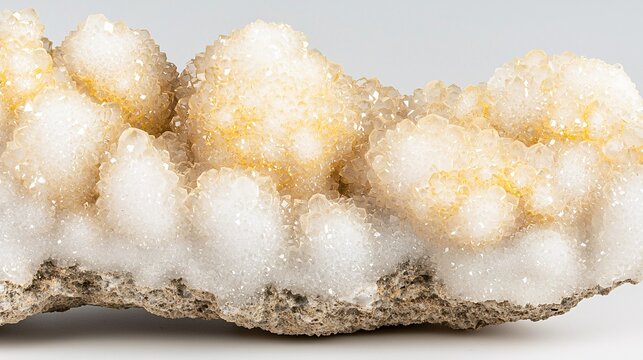 of a piece of damar resin, highlighting the clear to pale yellow color and crystalline texture. Isolated on a white background. | 