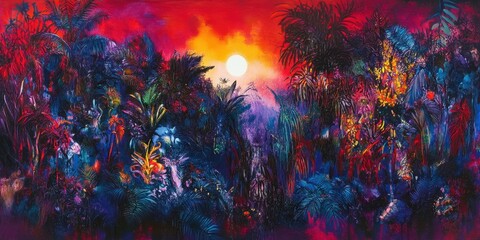 Lush sapphire jungles  Fantasy worlds imaginative and