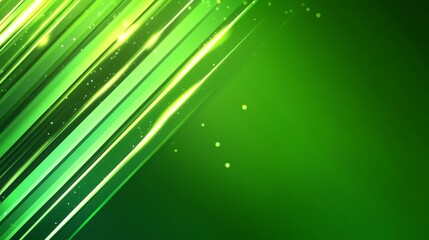 Abstract Green Geometric Lines Background - Symbolizing growth, technology, nature, energy, and dynamism.  A vibrant green abstract background with dynamic geometric lines.