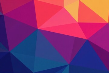 Fototapeta premium Interlocking geometric triangles, vibrant hues, angular, wallpaper, clean