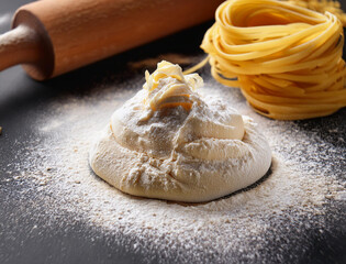 Generated image　調理前のパスタ