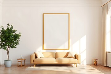 Modern Living Room Mockup 