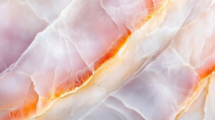 Elegant Pink and Orange Onyx Marble Texture