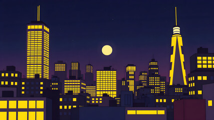 night city skyline