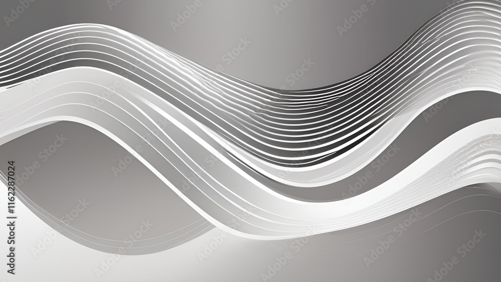 Aufkleber a design characterized by a pattern of grey and white waves and lines. this vector template offers a