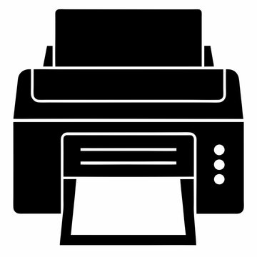 black printer icon printing paper clip art preview