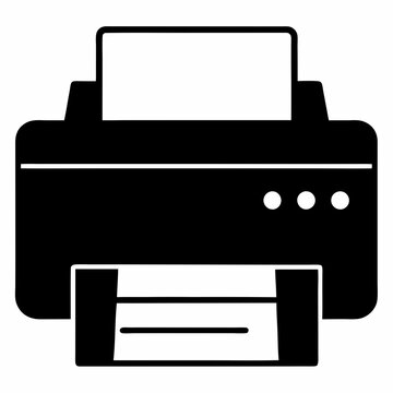 black printer printing paper clip art preview