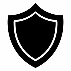 Proxy Shield Black Silhouette Vector