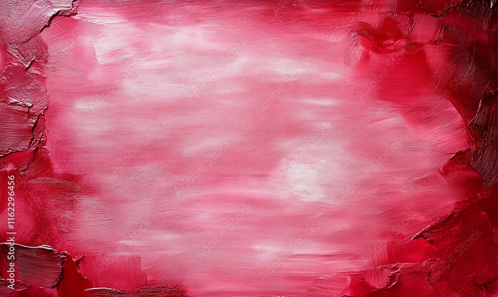 Poster abstract artwork featuring a textured red gradient background.