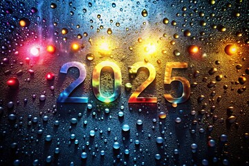 2025 Futuristic Raindrop Texture