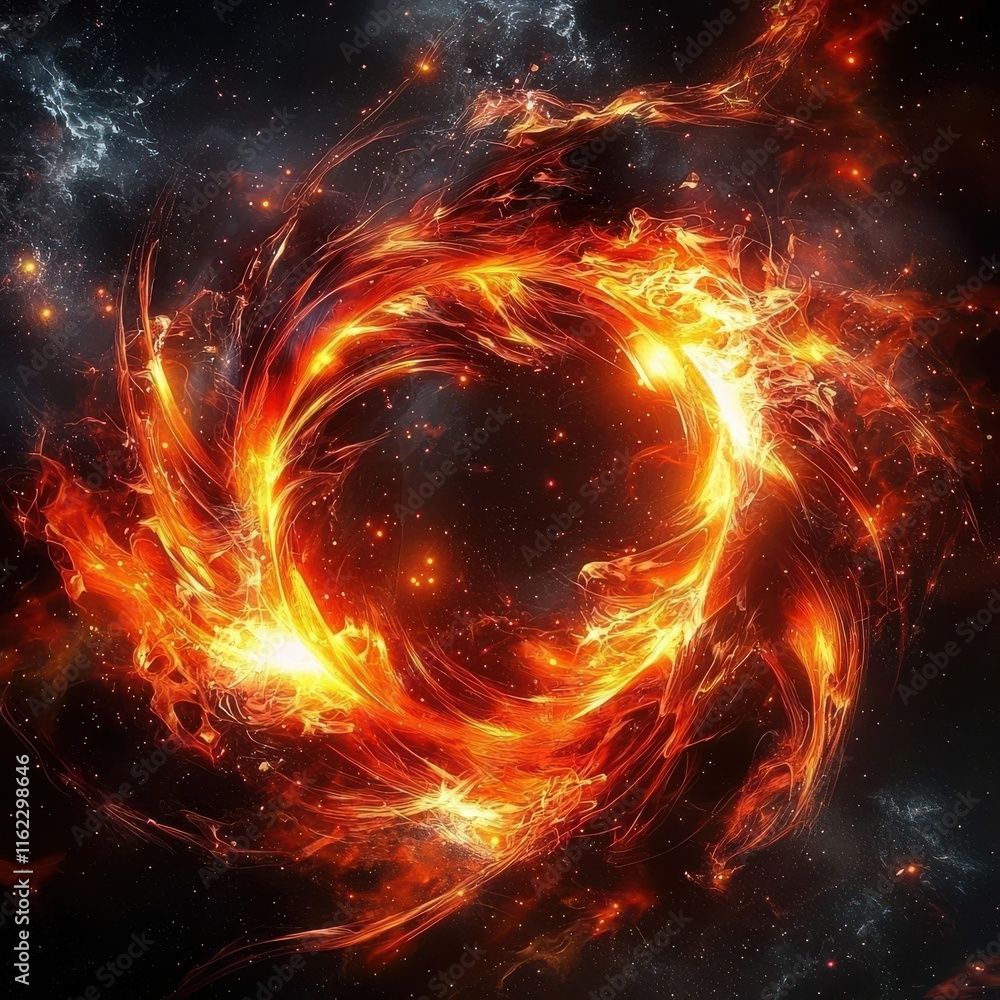 Poster enhance your projects with fire motion effects