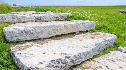 Exploring Ancient Stone Ruins Nestled in Lush Greenery With Remnants of History Awaiting Discovery