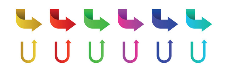 right arrow, u turn © dwiwahyu