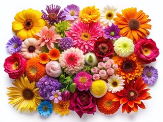 Beautiful Flowers Top View - Floral Arrangement