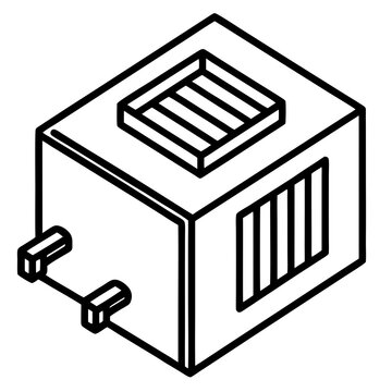 recommend clip art: SSD Drive Line Art Vector Illustration