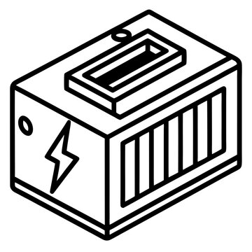 recommend clip art: SSD Drive Line Art Vector Illustration