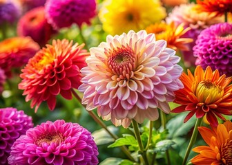 Colorful Chrysanthemum Garden - Vibrant Flowers