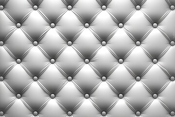 Close-up of tufted leather featuring decorative buttons.