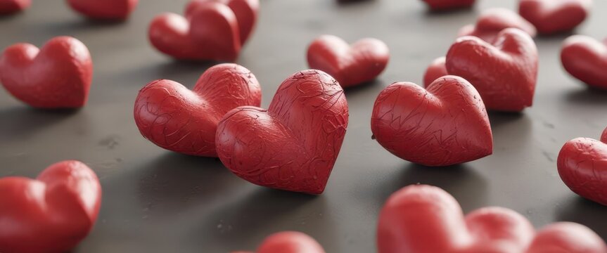 Cluster of scribbly hearts with subtle texture ,  pattern,  texture,  scribble